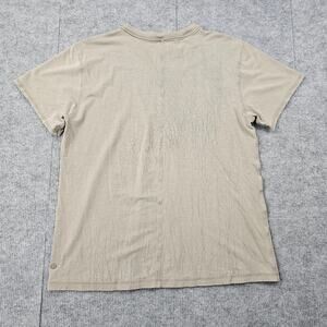 Lululemon T Shirt Womens Large Beige Textured Crew Neck Lightweight Stretch